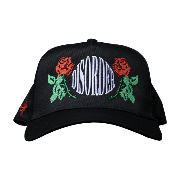 Rose Embroidery Snapback Hat