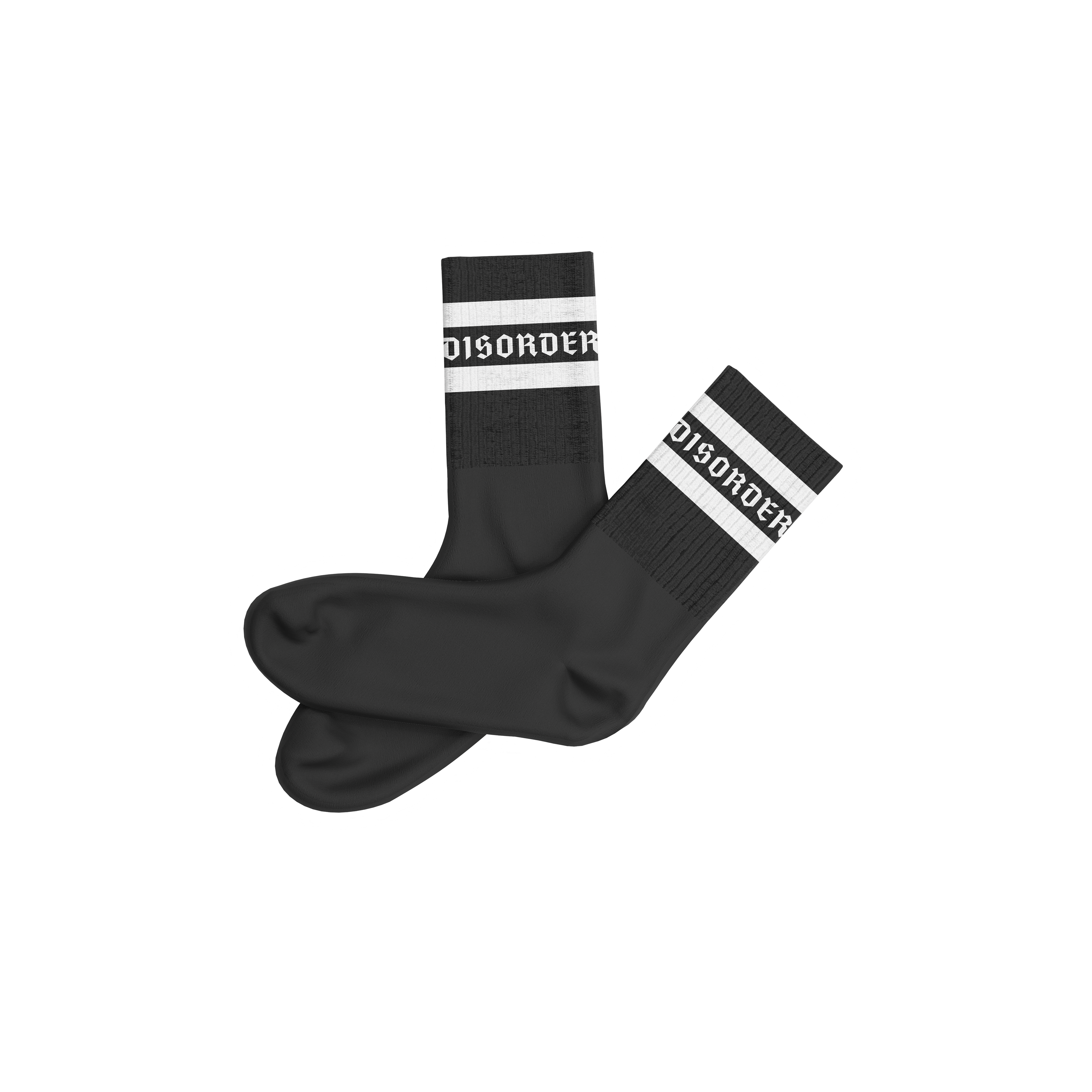 Black Staple Logo Socks