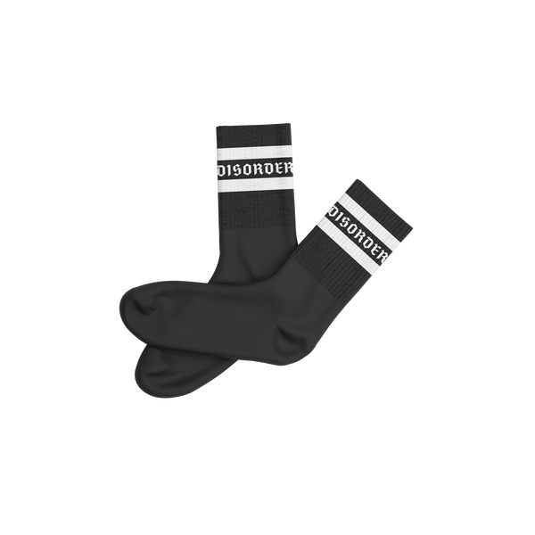 Black Staple Logo Sock