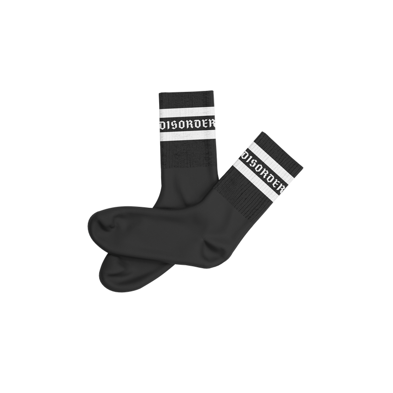 Black Staple Logo Sock