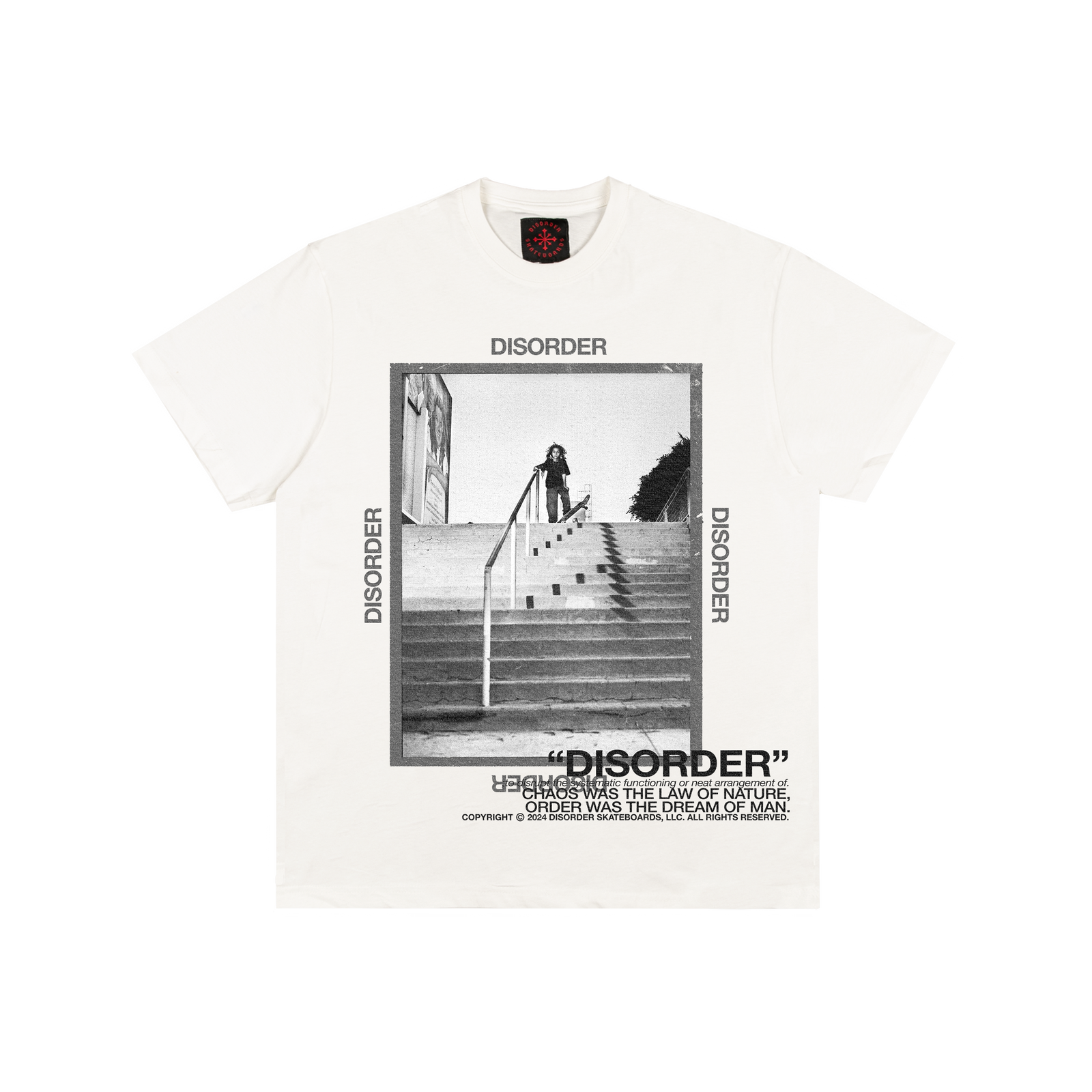 Jah Chaos SS Tee – Disorder Skateboards