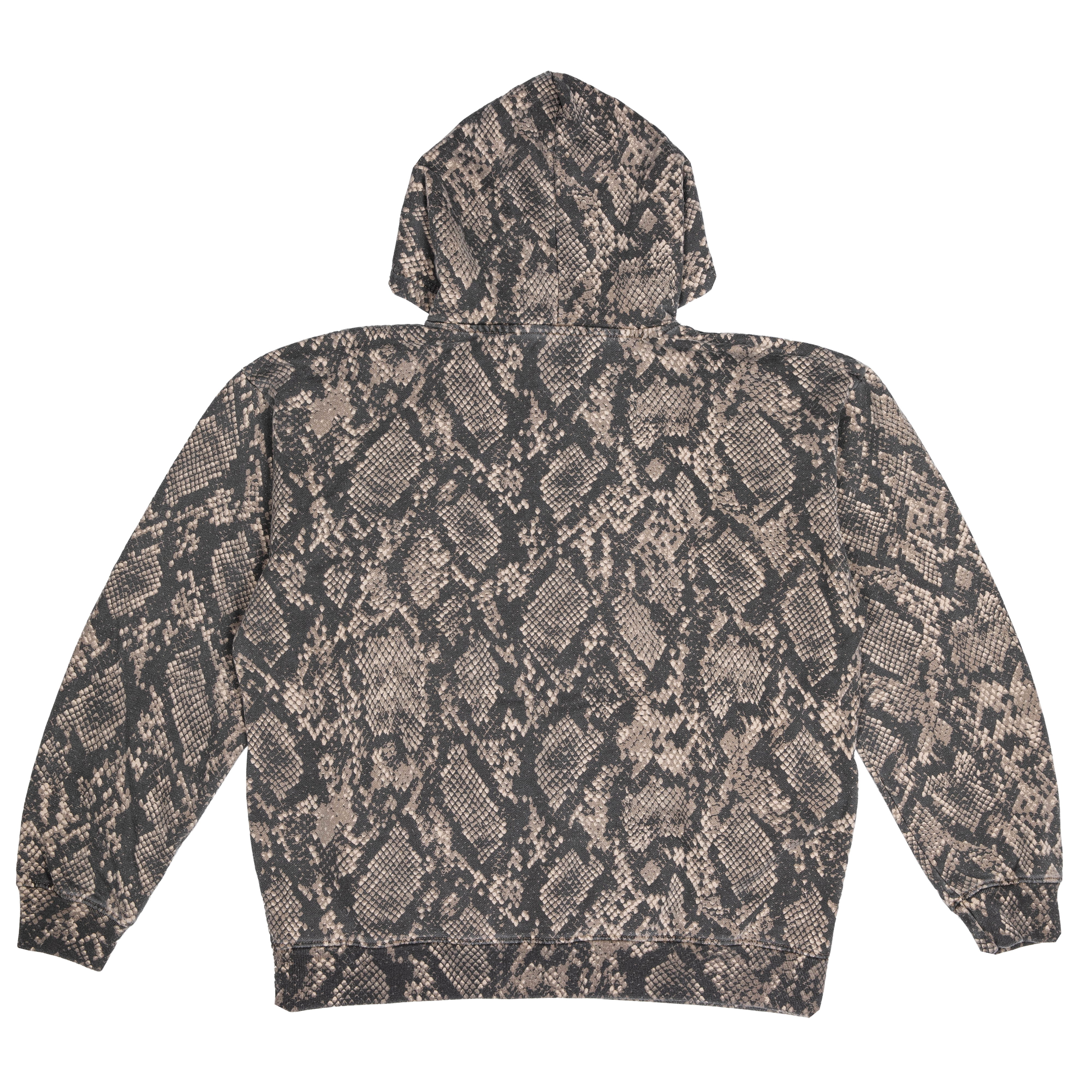 Embroidered "Disfigure" Camo Oversize Pull Over Hoodie