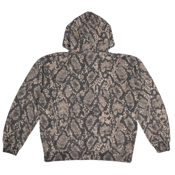Embroidered "Disfigure" Camo Oversize Pull Over Hoodie