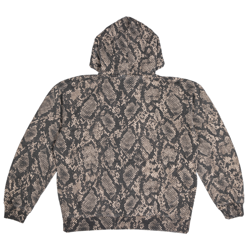 Embroidered "Disfigure" Camo Oversize Pull Over Hoodie