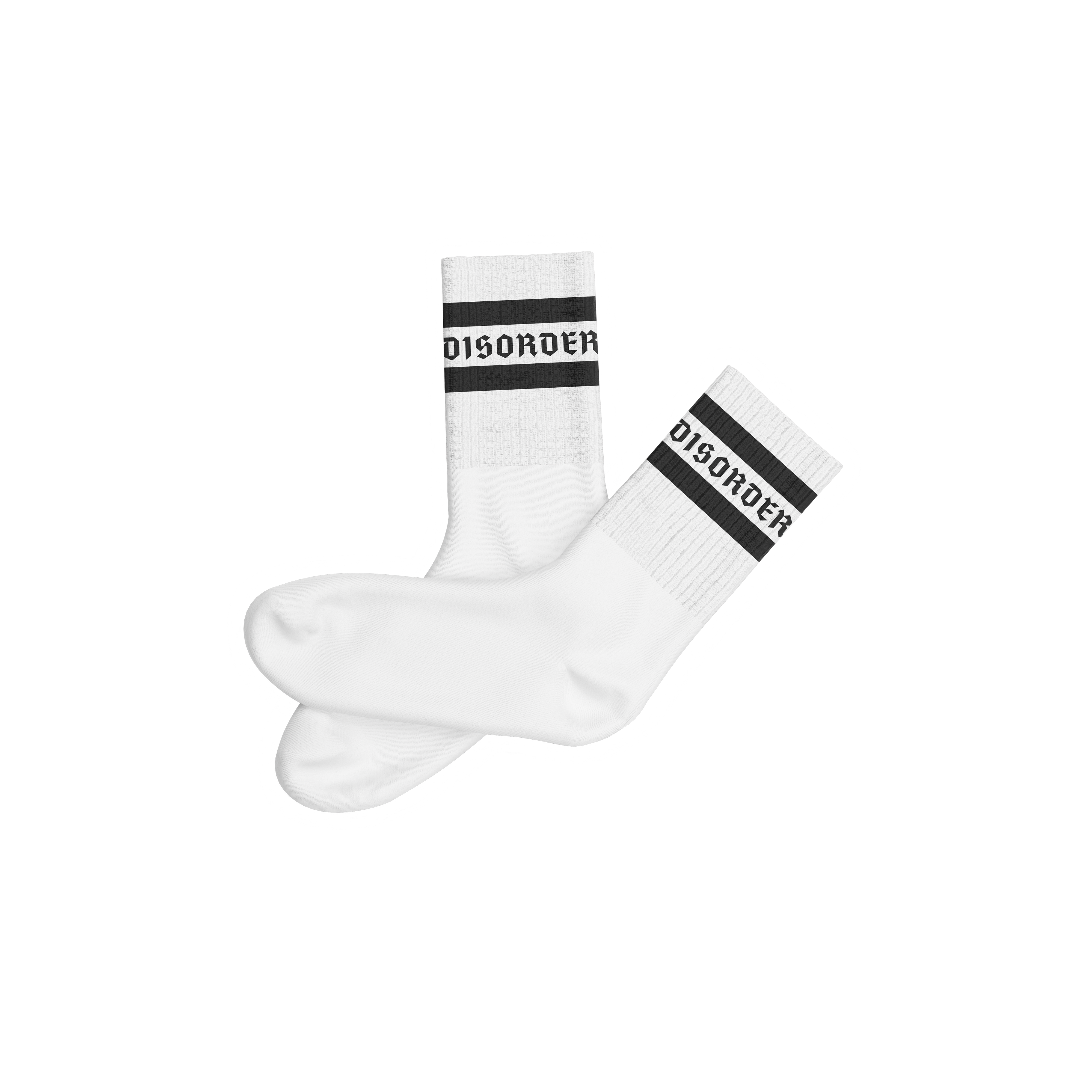 White Staple Logo Socks