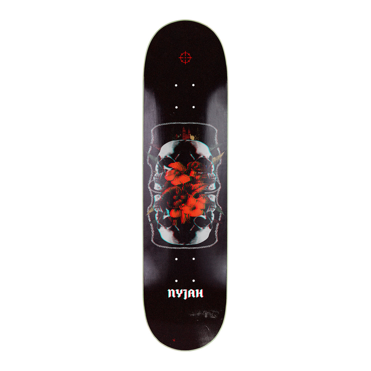 RARE Nyjah Huston Disorder Skateboard Deck Uncle Jah 8.125